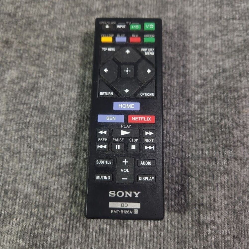 Genuine Sony RMT-B126A Blu-Ray DVD OEM Remote Control